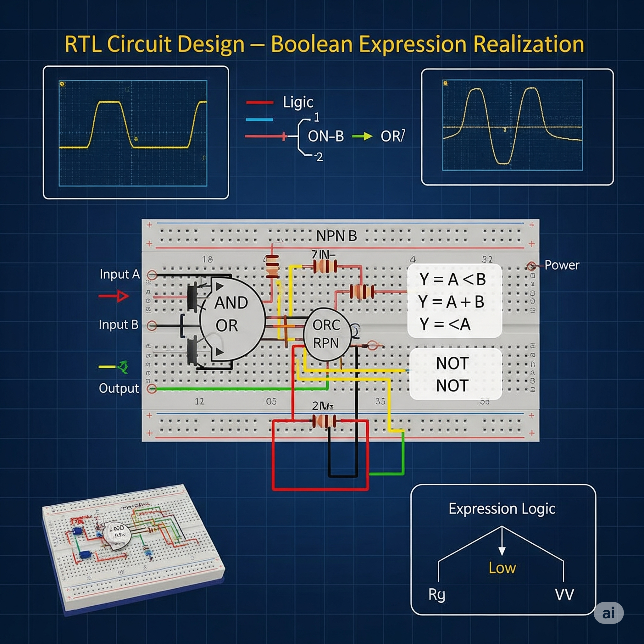 RTL Circuit Design for Boolean Expression Realization